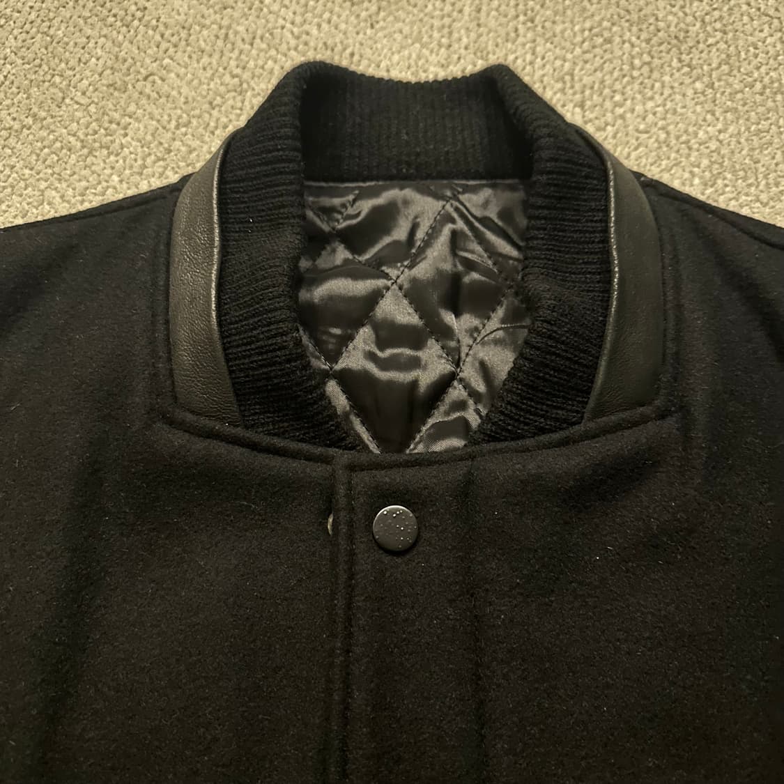 마마가리 염소가죽 스타디움 자켓 상품이미지4