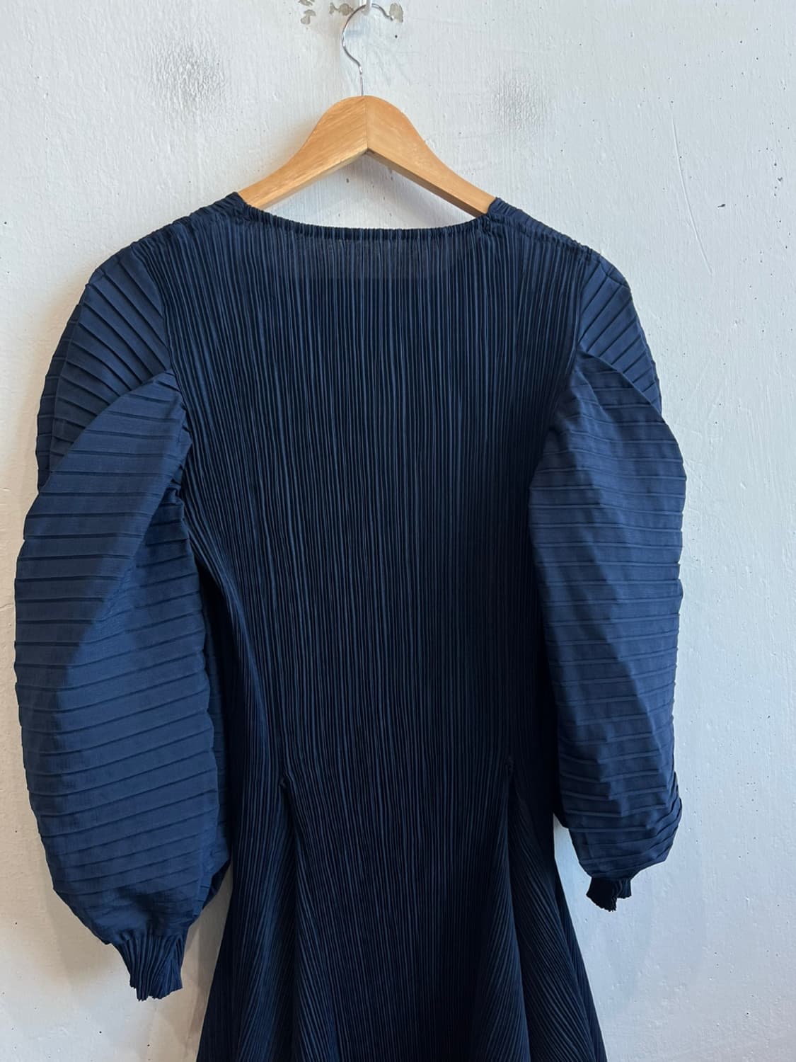 ebony JPN 플리츠 퍼프 원피스 드레스 상품이미지5