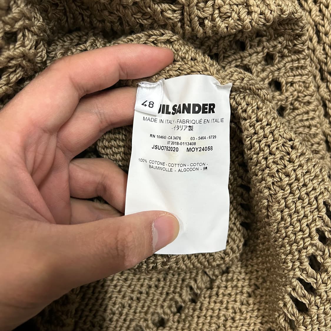 (48) 질샌더 니트 스웨터 브라운 상품이미지6