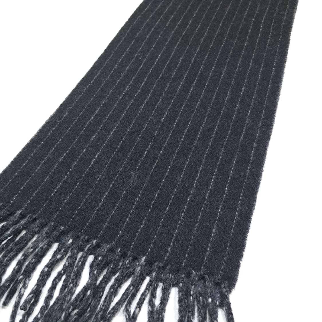 MX384 폴로 이태리판 램스울 핀스트라이프 차콜 머플러 목도리 상품이미지4