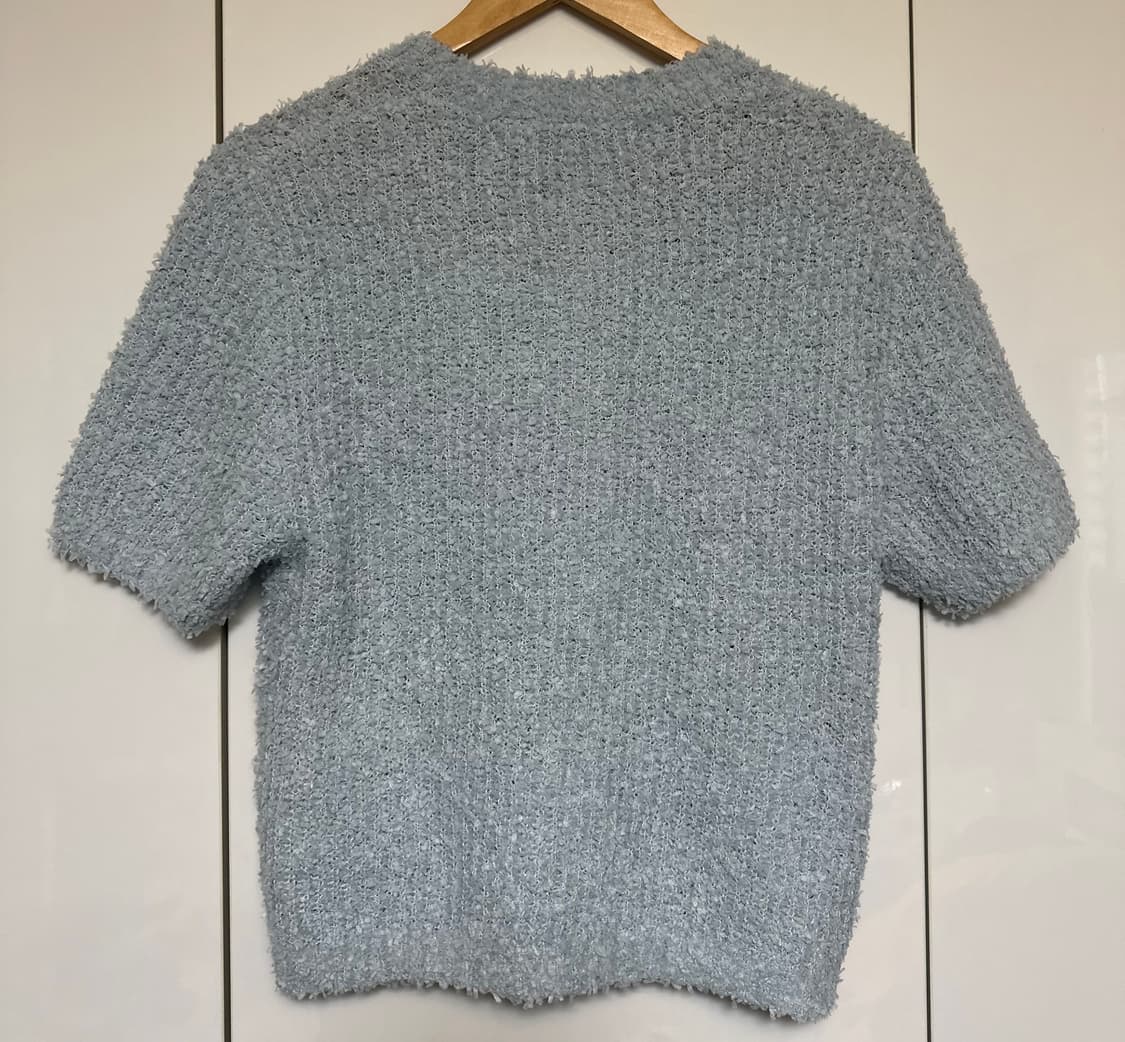 오르ORR 반팔 뽀글이 가디건 니트 상품이미지4