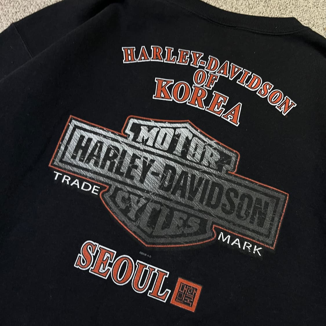 할리데이비슨 빅로고 맨투맨 상품이미지4
