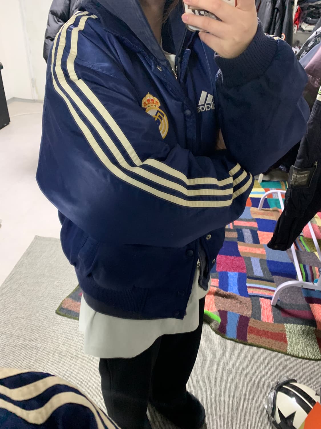 아디다스 레알 마드리드 바시티 자켓 상품이미지5