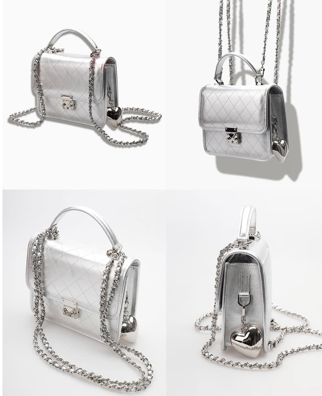 <새상품>마이아이코 소피아 미듐 실버 소피아백 미사용 새상품 풀구성 상품이미지2