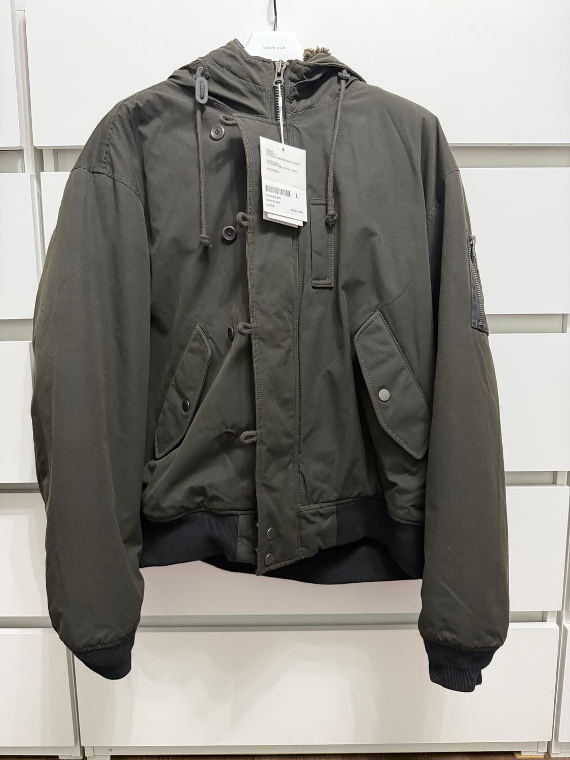 [L] 인사일런스  N-2B 파일럿 파카 KHAKI BROWN 상품이미지2