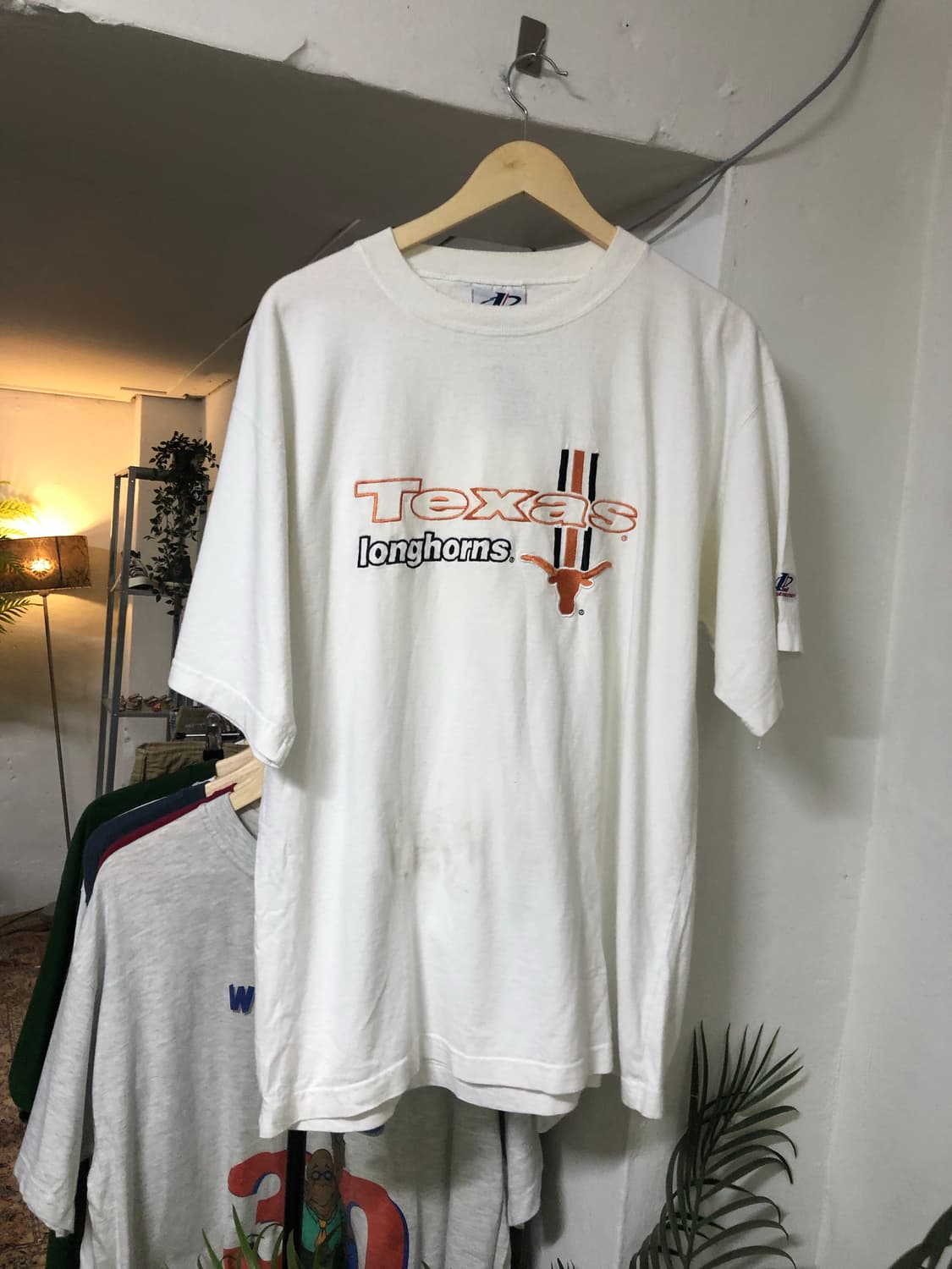 Logo AthleticTexas Longhorns white tee 상품이미지1