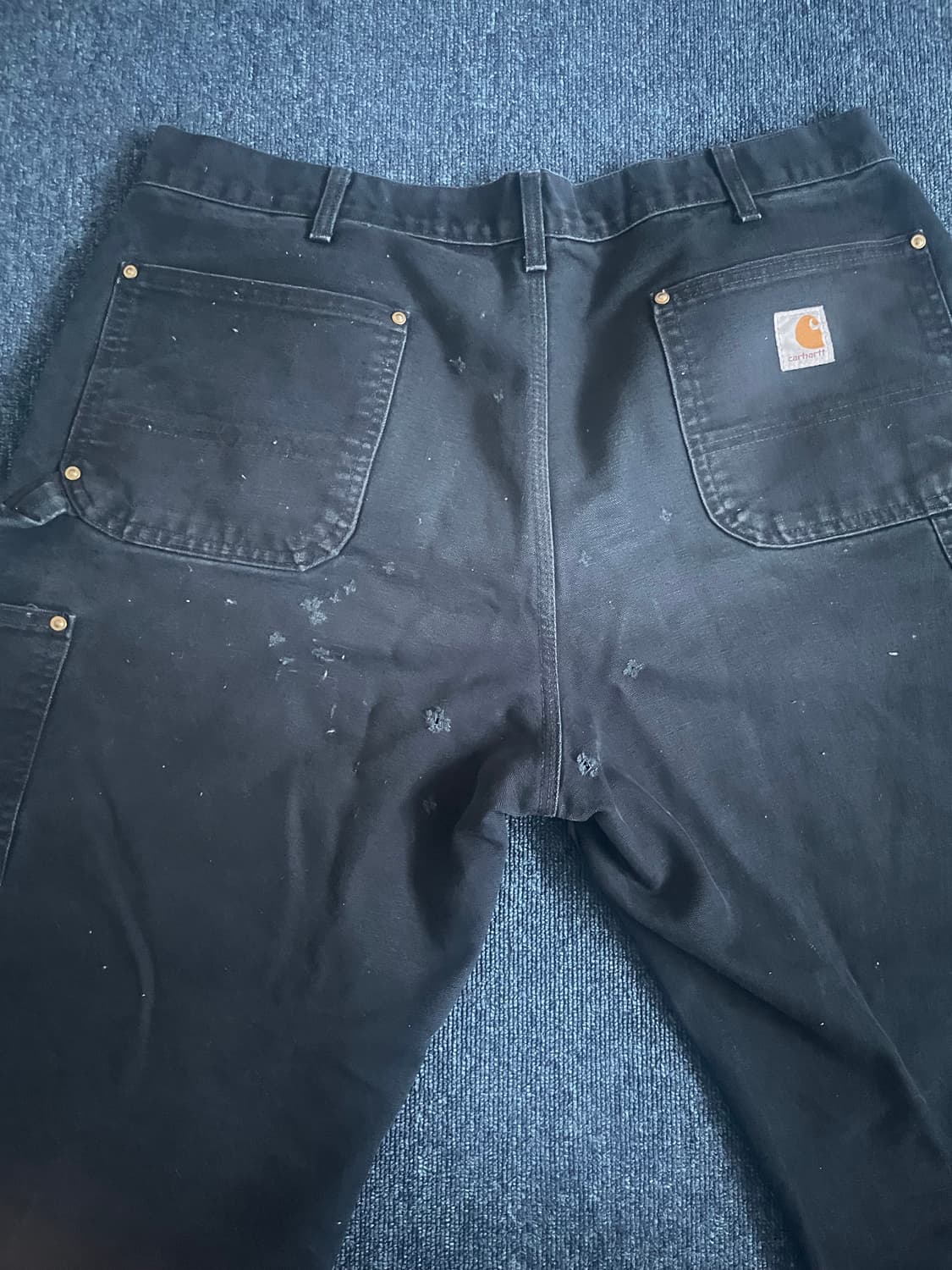 OG USA Made 칼하트 B01 더블니 블랙 칼하트 썩블니 카펜터 상품이미지3