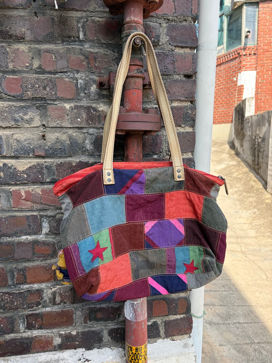 Kipling 패치워크 캔버스 토트백 상품이미지1
