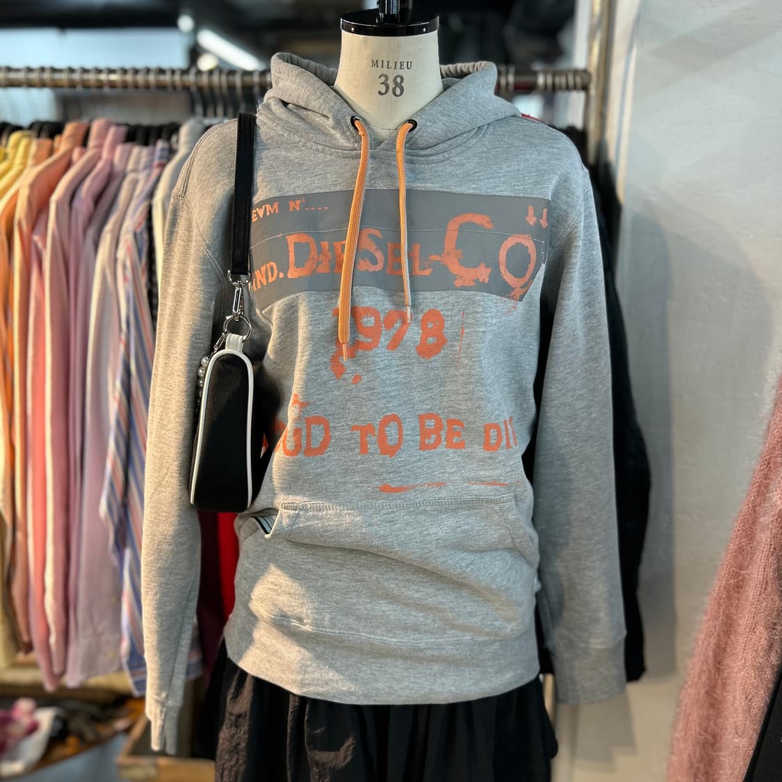 Diesel Big Logo 3M Scatch Hoodie 상품이미지2