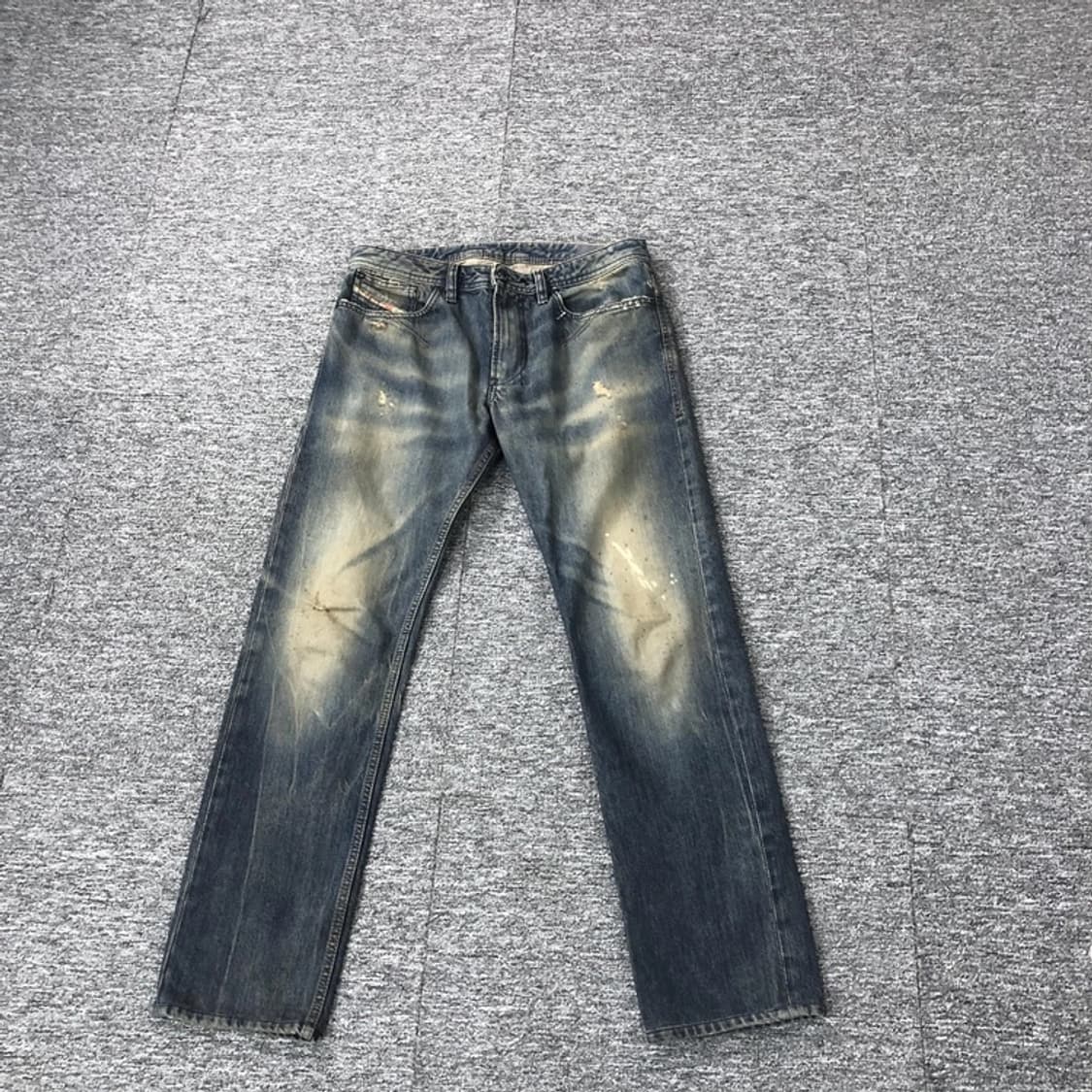 디젤 신세계 정품 블루아이콘 에디션 바이커 한정판 데님 팬츠 중청 상품이미지7