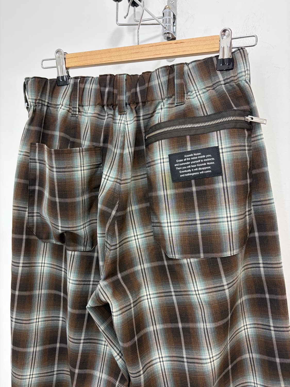  GU x undercover 포켓 체크 카고 팬츠 바지 상품이미지8