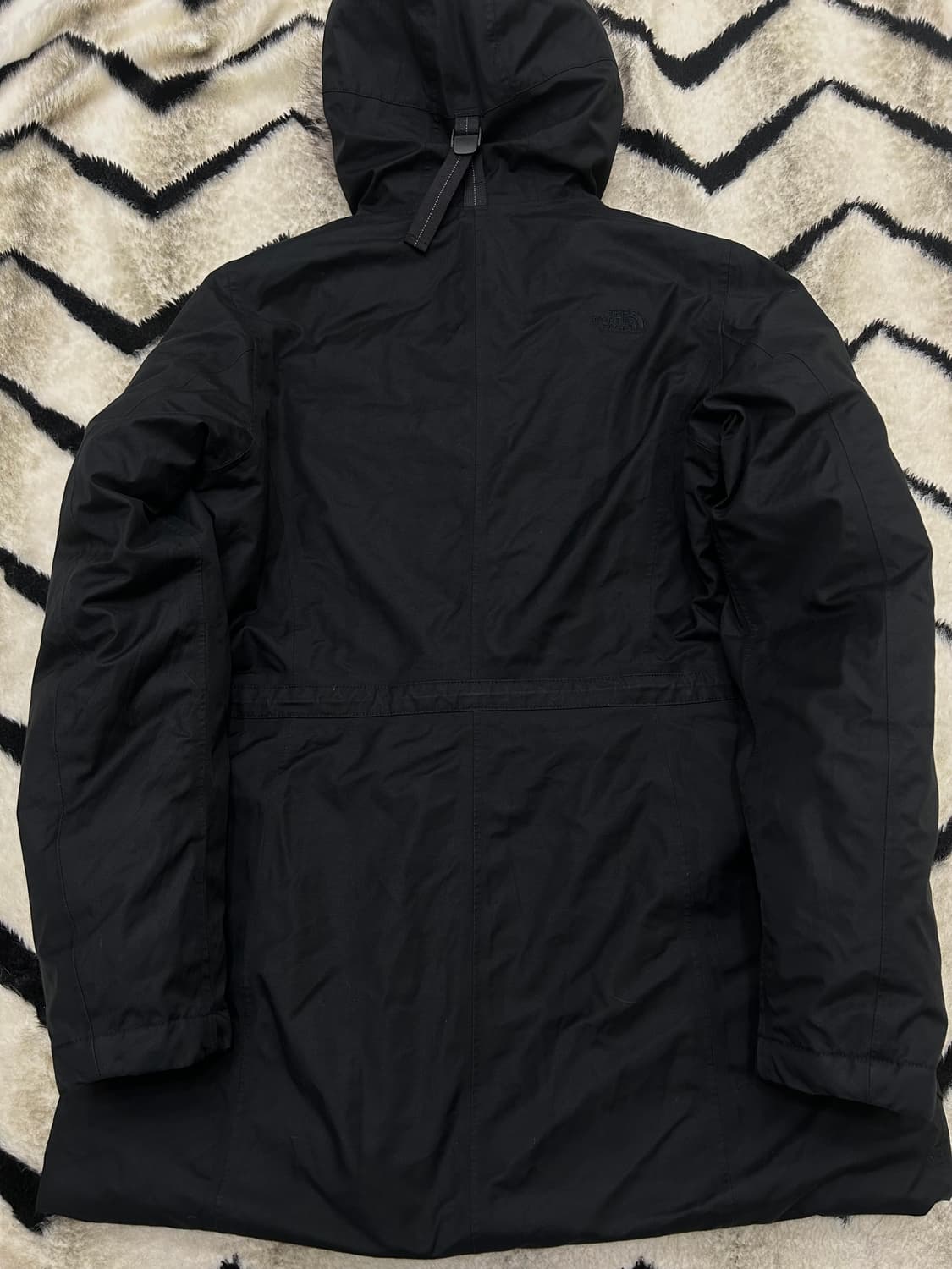 [여성L]노스페이스 550 후드 패딩/블랙 상품이미지3