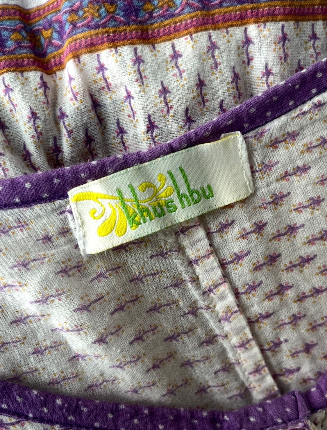 Khushbu 퍼플 페이즐리 보헤미안 블라우스 상품이미지6