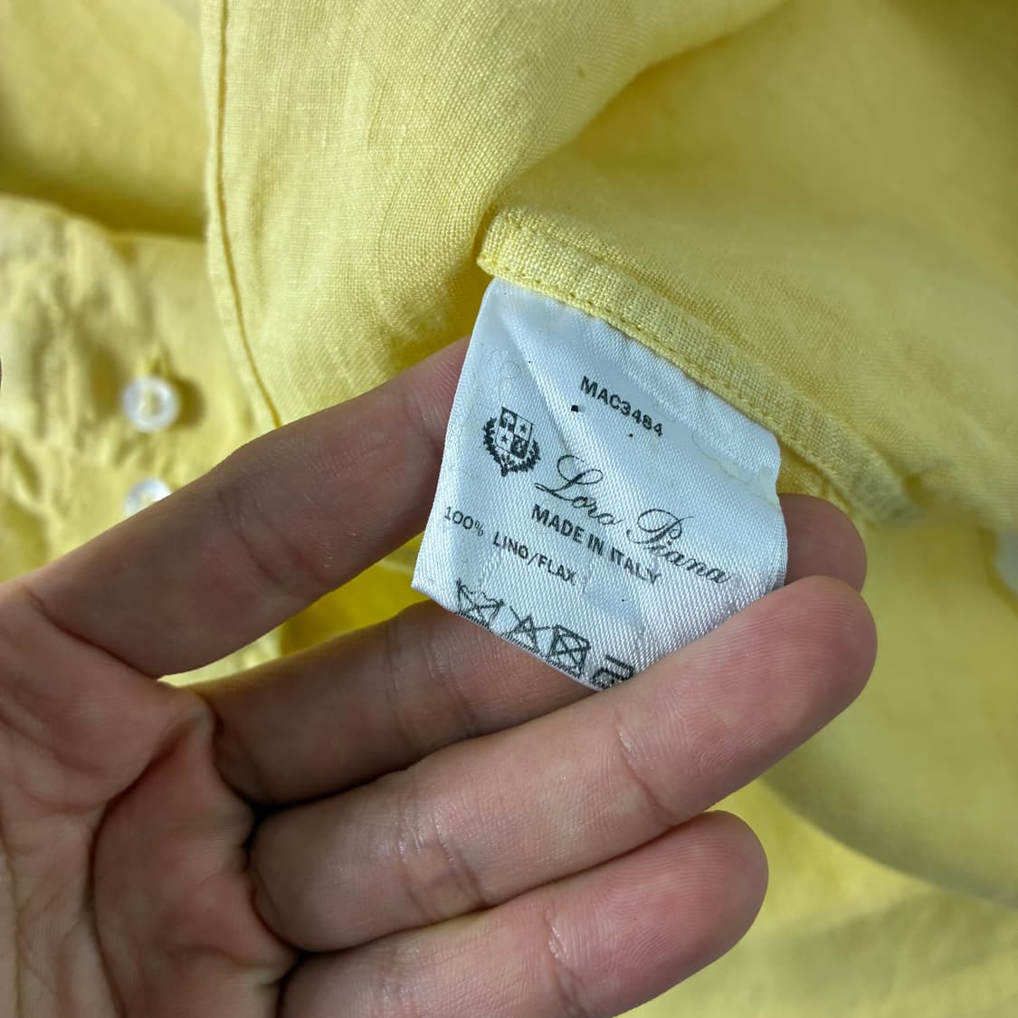 Loro Piana  로로피아나 린넨 포켓 옐로우 셔츠 상품이미지5
