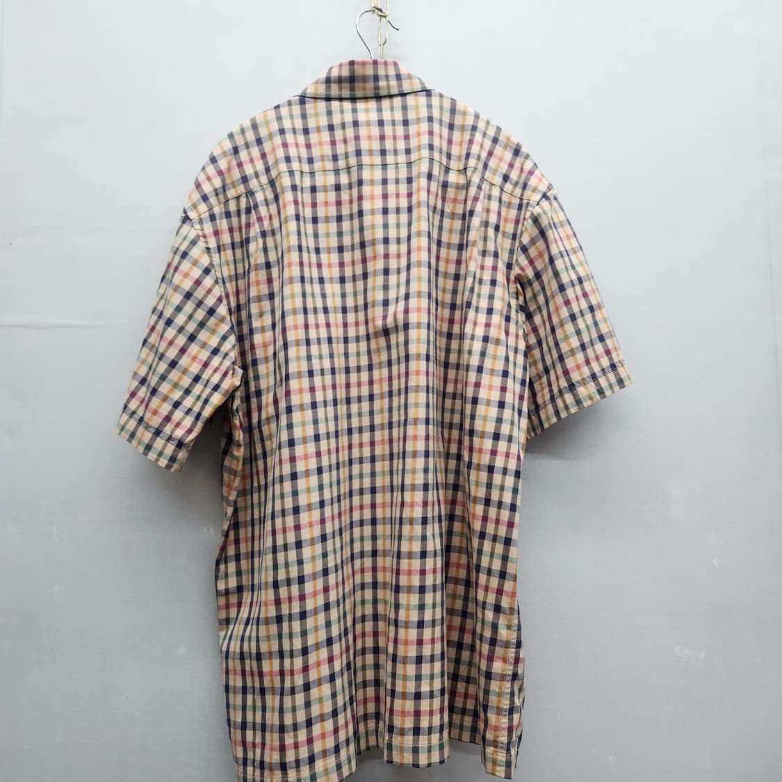 닥스 로고자수 원포켓 노바체크 반팔셔츠 100(XL) 상품이미지4