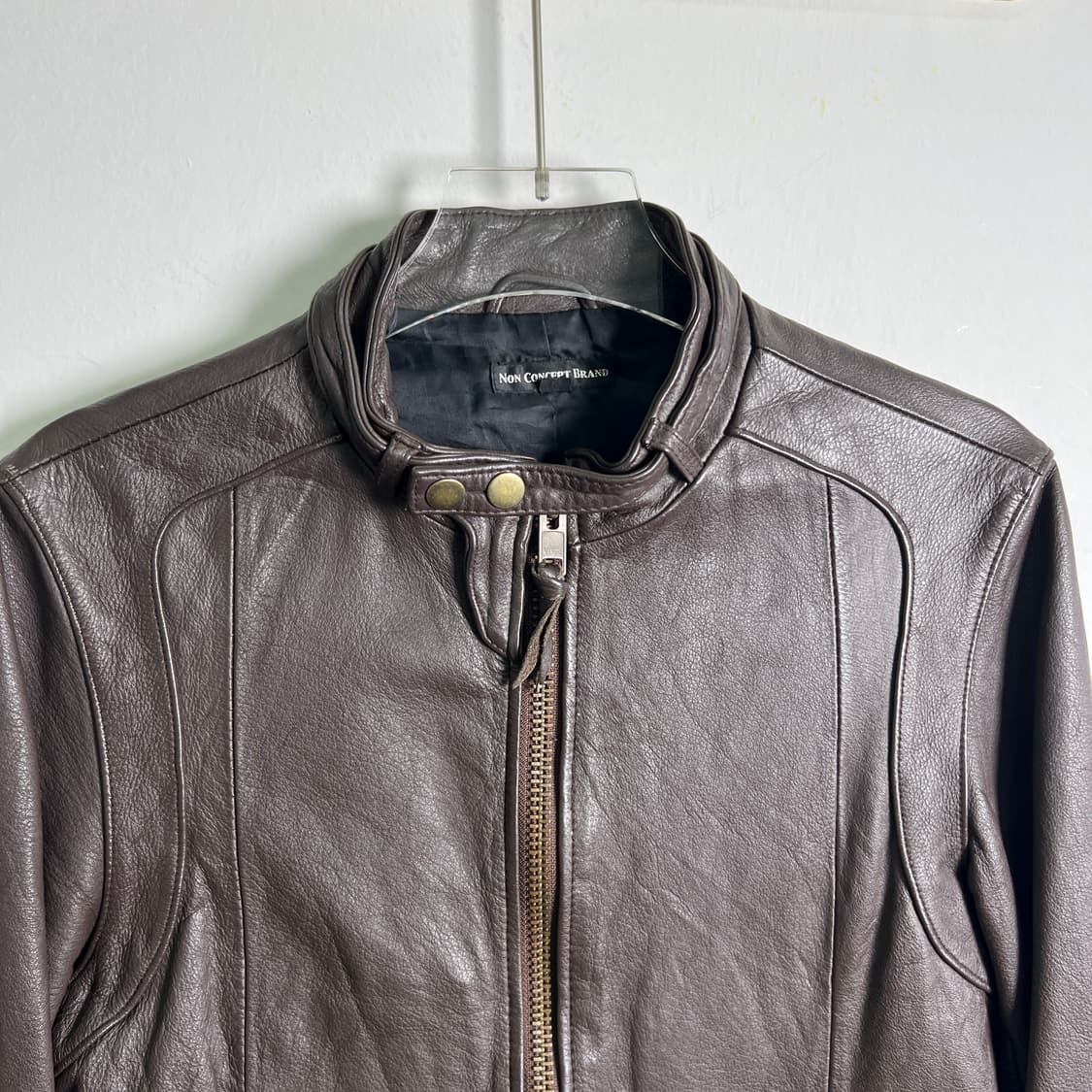 JPN VTG 빈티지 브라운 라이더 가죽 자켓 M 상품이미지4