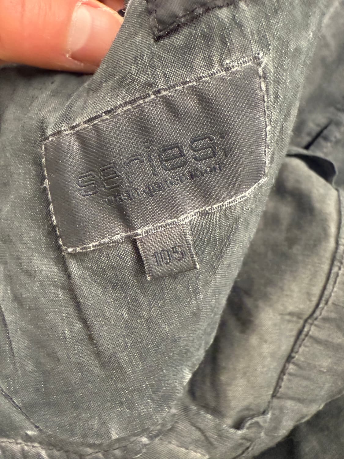 세네시 워시드 린넨 혼방 스탠드카라 3버튼 자켓 상품이미지3