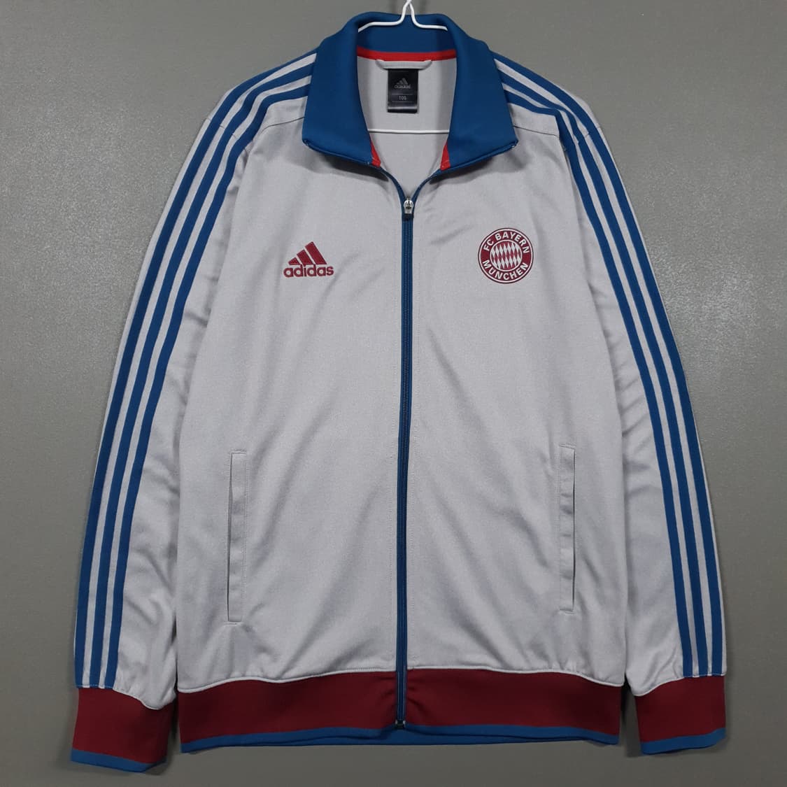 105) 아디다스 희귀 대장급 바이에른 뮌헨 트랙탑 그레이 져지 자켓 상품이미지2