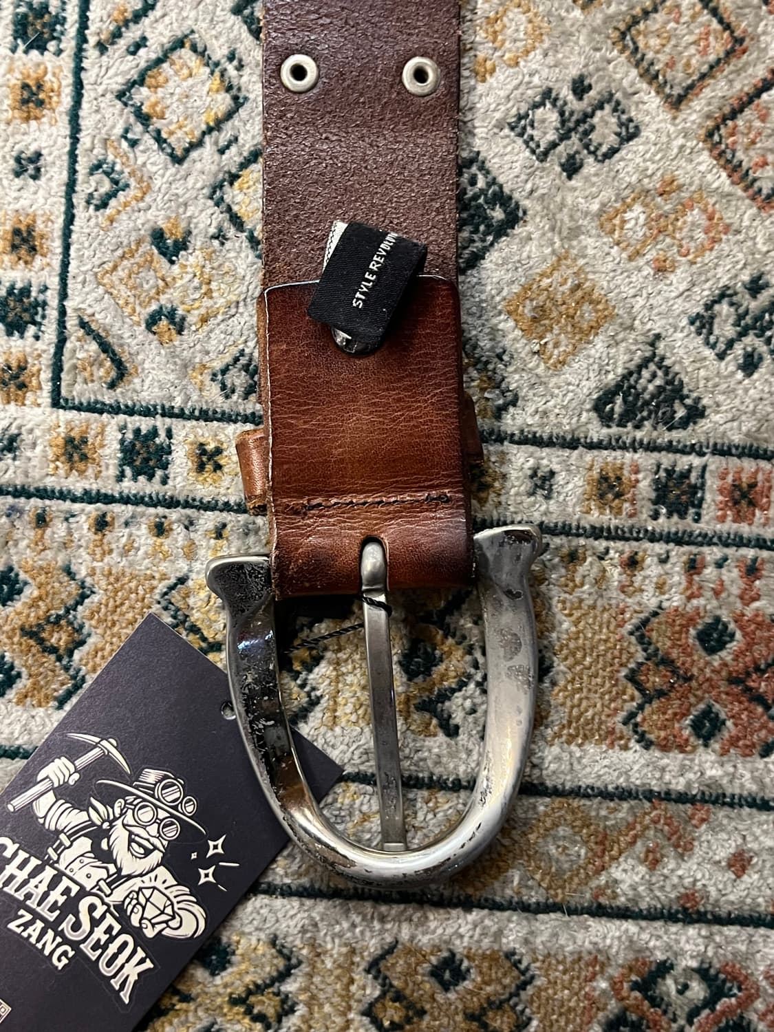 보닌 가죽 벨트 브라운  #csz1963 상품이미지7