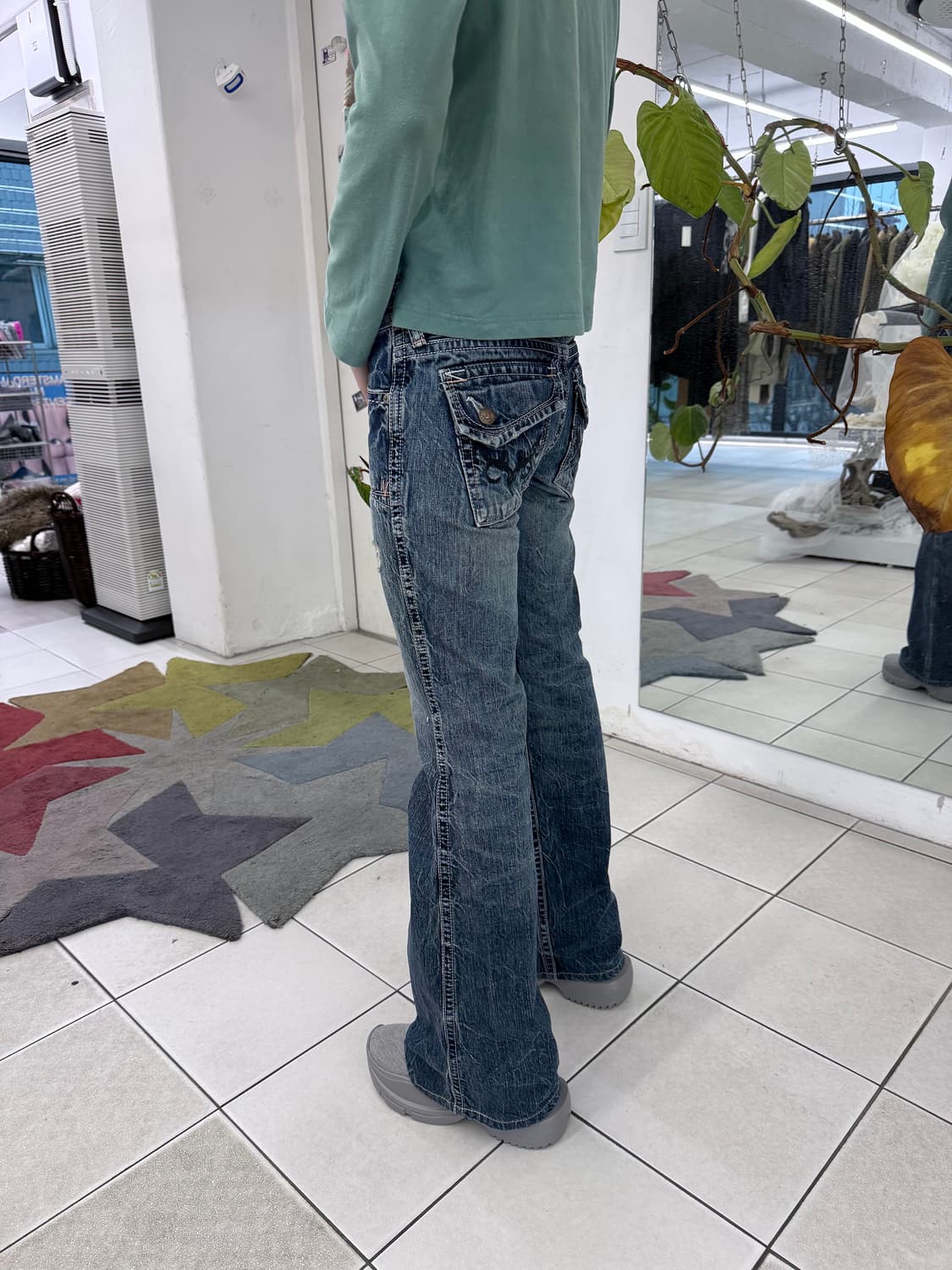 washed bootcut jeans 상품이미지2