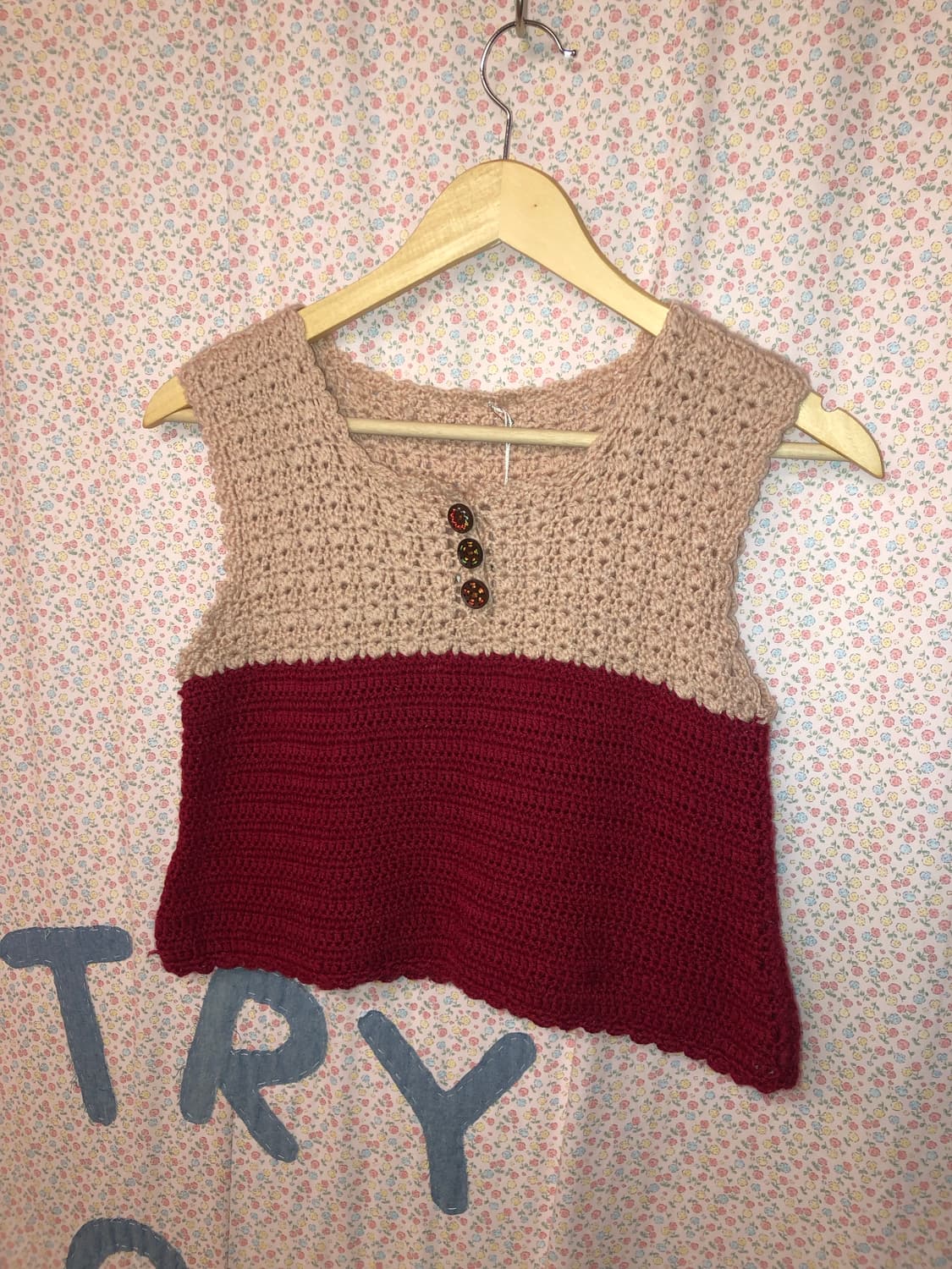 handmade button vest 상품이미지1