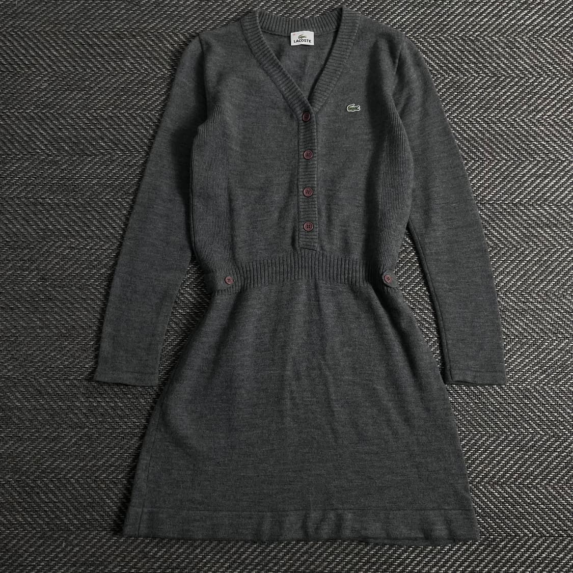 라코스테 우먼스 자수로고 그레이 미니멀 원피스y 3919 상품이미지2