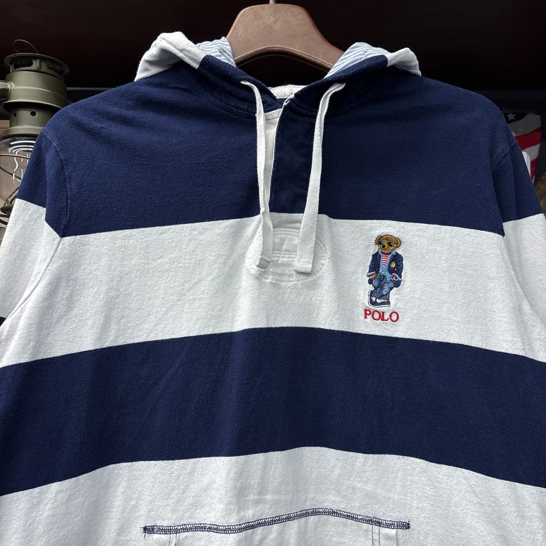 신형라벨 폴로 랄프로렌 폴로베어 자수 코튼 후드티 N931 상품이미지3