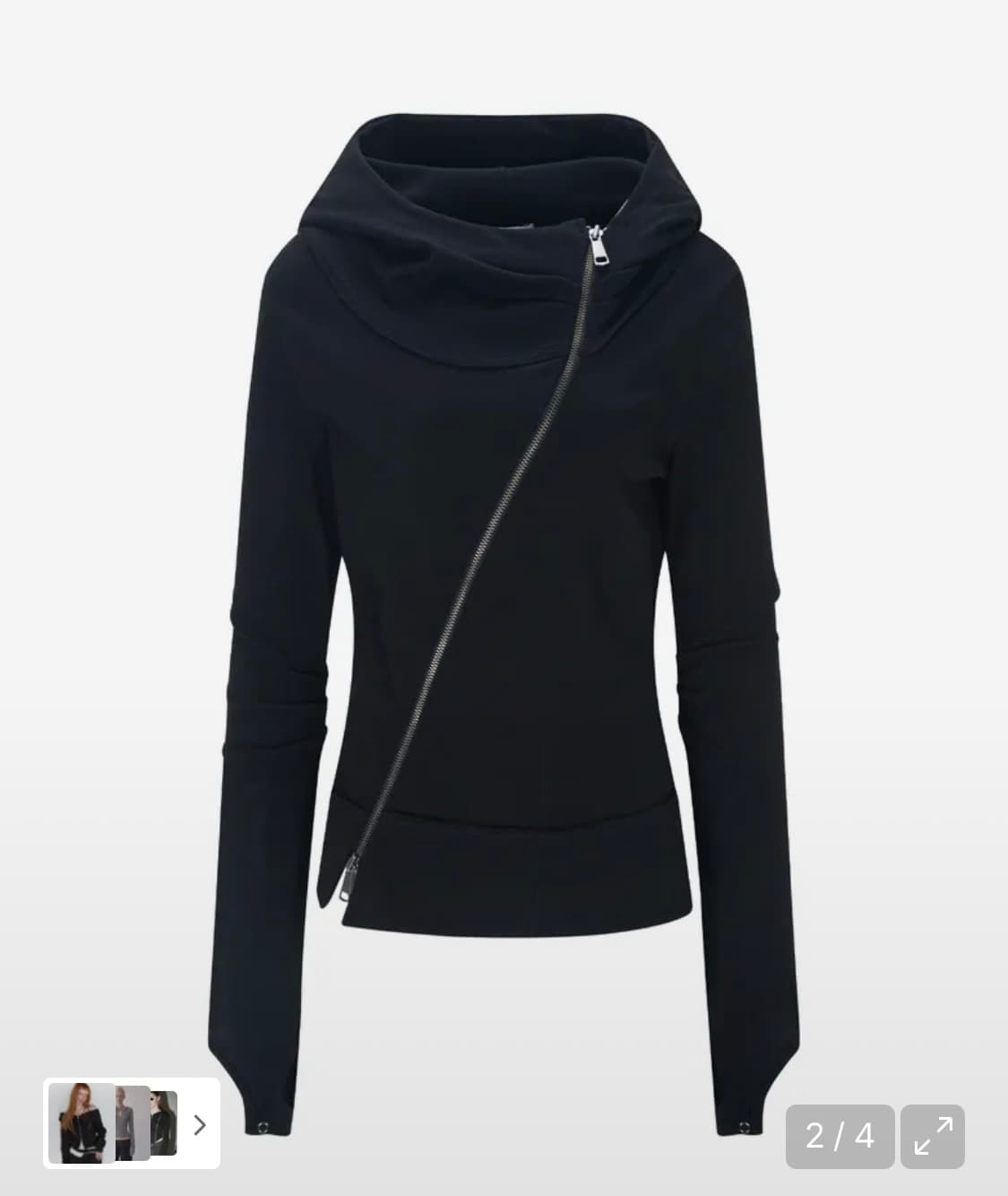 플노팔 언발란스 후드집업 상품이미지1