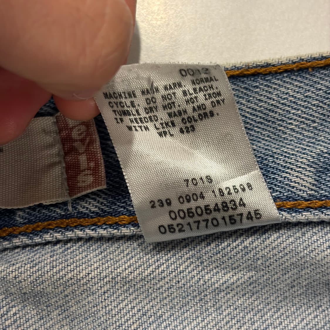 [33x34] 리바이스 505 레귤러 연청 데님 팬츠 D900 상품이미지7