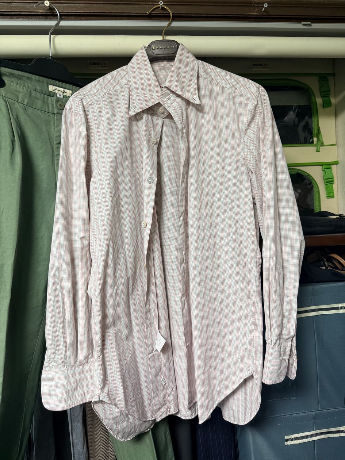 키톤 체크 셔츠 거의 새거 상품이미지1