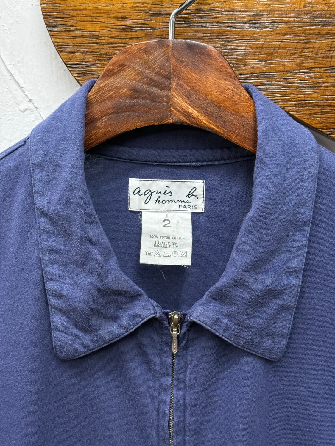 agnès b. Homme Zip-up Short Sleeve Jerse 상품이미지4