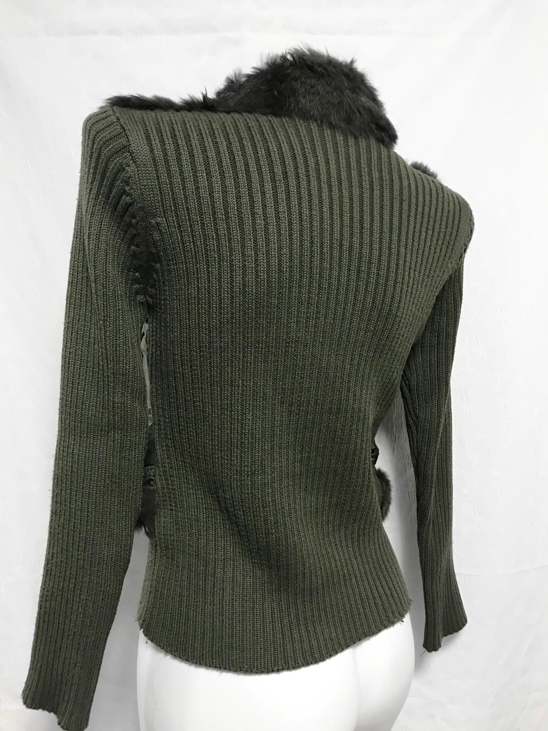 빈티지 페어리 y2k 래빗퍼 니트 투웨이 하이넥 집업 상품이미지4