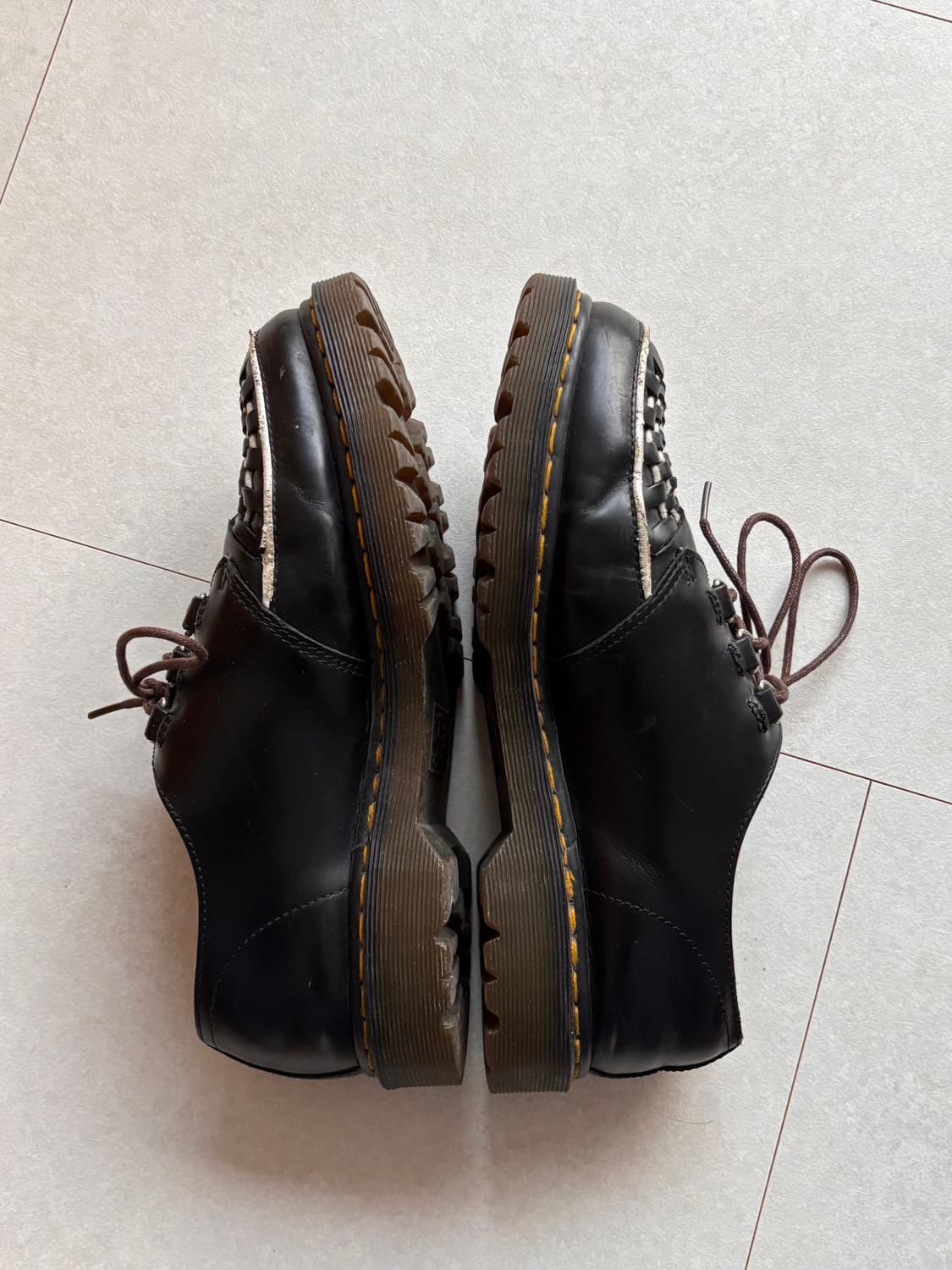 Dr. Martens RAMSEY-Woven Leather Creeper 상품이미지3