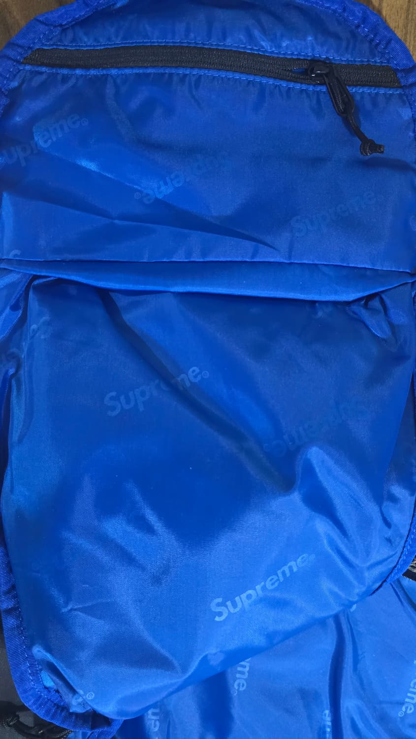 [새상품]슈프림 백팩 블루 - 23FW 상품이미지3