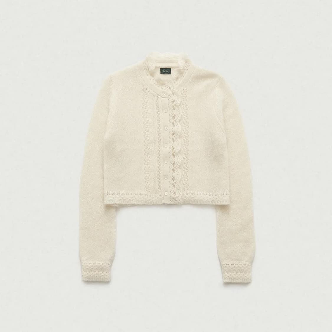 [미착]더바넷 Hale frill mohair cardigan_ivory 상품이미지2