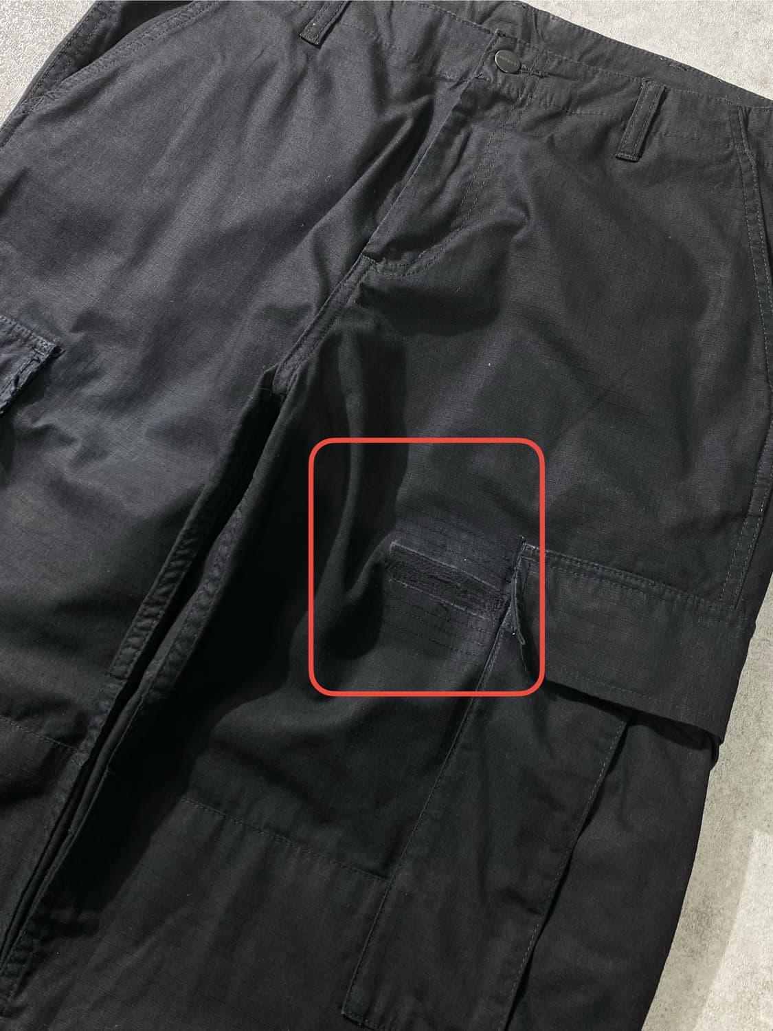 [34] Carhartt 칼하트 립스탑 레귤러 핏 카고팬츠 상품이미지3