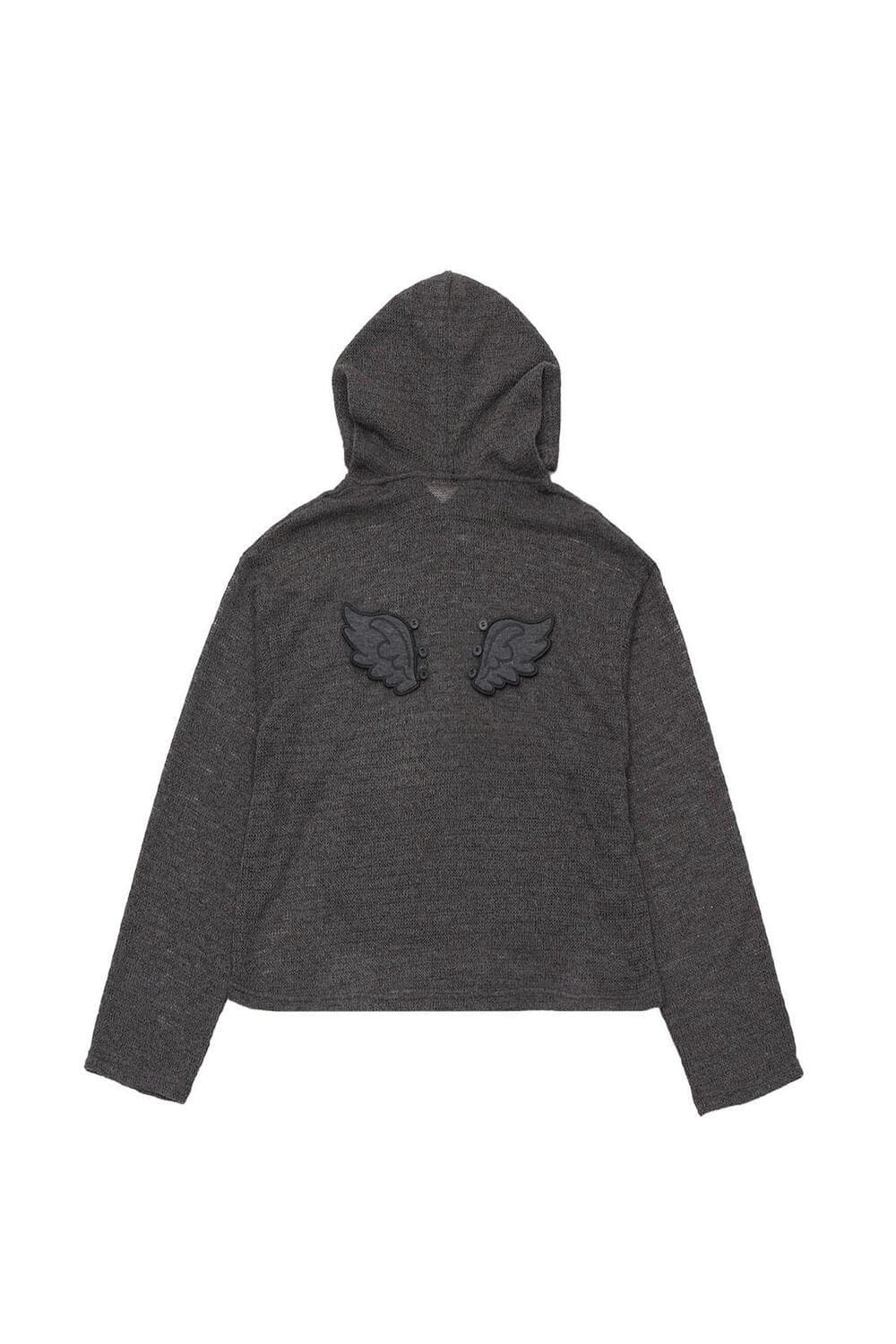 Oshigh 오스하이 윙 후디 메쉬 그레이 상품이미지2