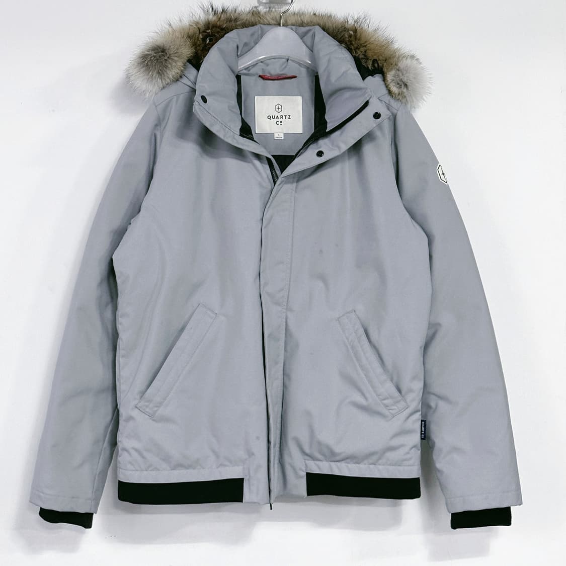 QUARTZ 후드 퍼 다운 파카 상품이미지1