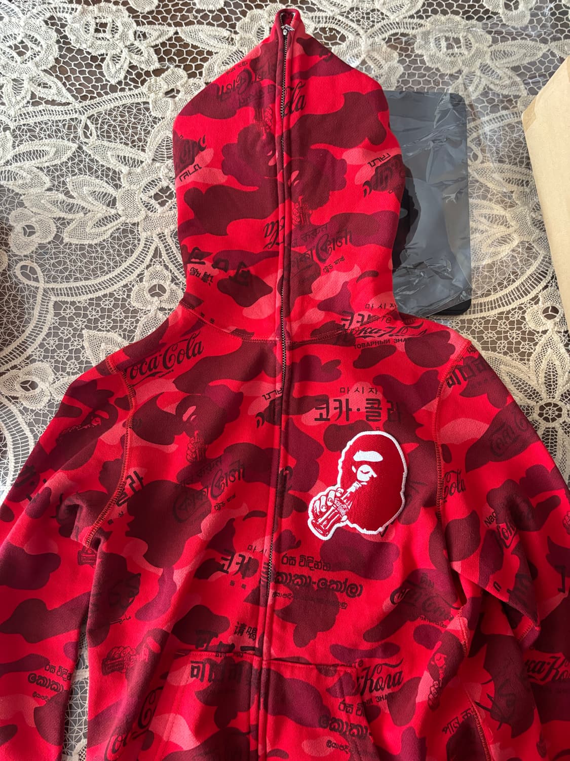 베이프 코카콜라 콜라보 풀 후드집업 xs (희귀매물, 소장용) 상품이미지1