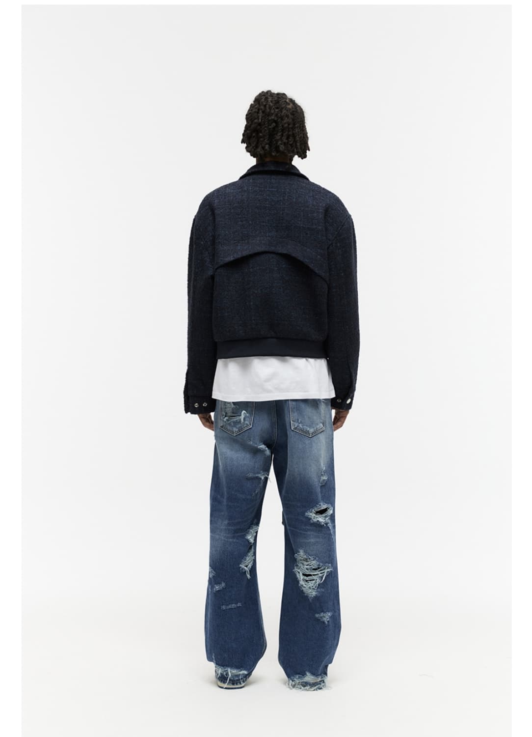 디앤에스알 블루 트위드 트러커 자켓 상품이미지7