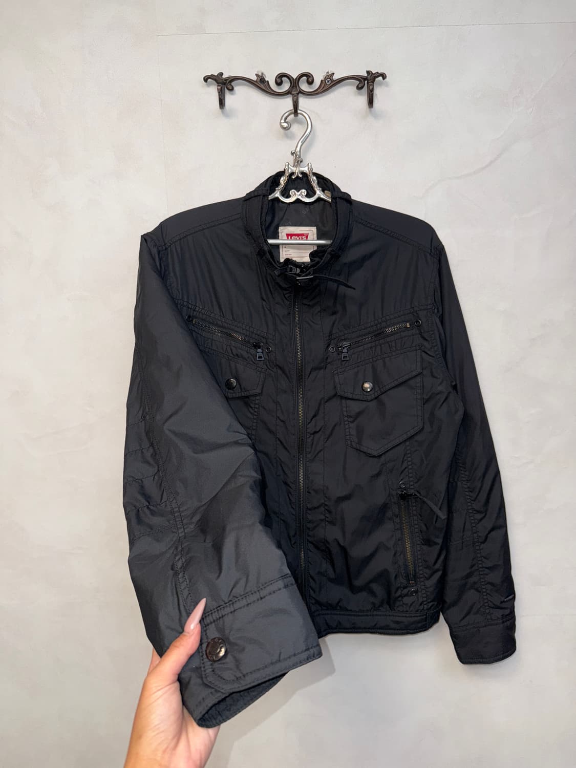 Levi’s black y2k buckled padded jacket 상품이미지2