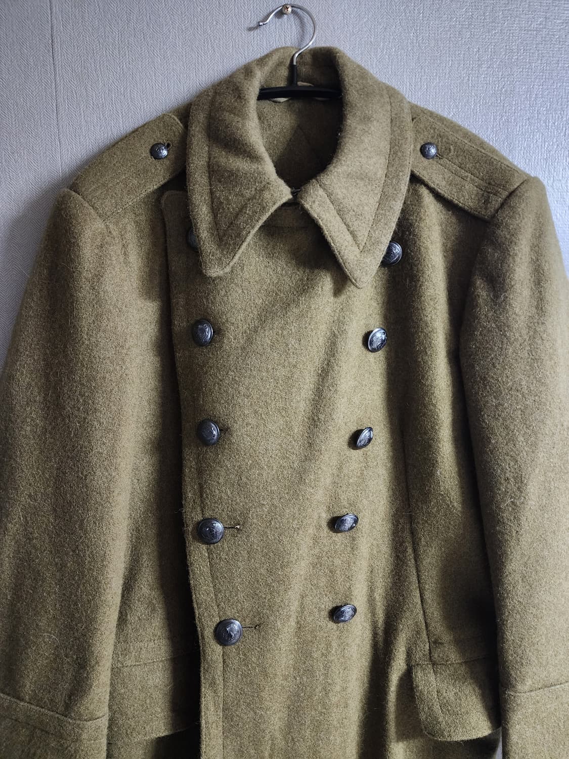 빈티지 루마니안 밀리터리  헤비 울 코트 상품이미지2