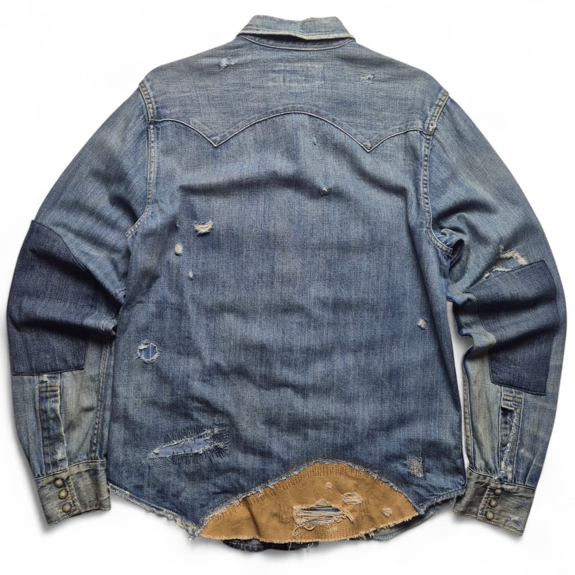 [S] 폴로 랄프로렌 데님앤서플라이 패치워크 데님셔츠 상품이미지7