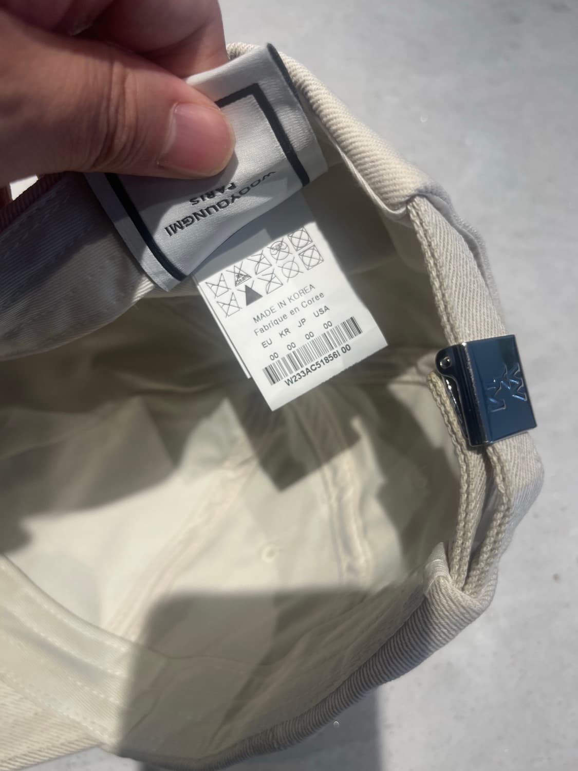 우영미 베이지 볼캡 상품이미지4