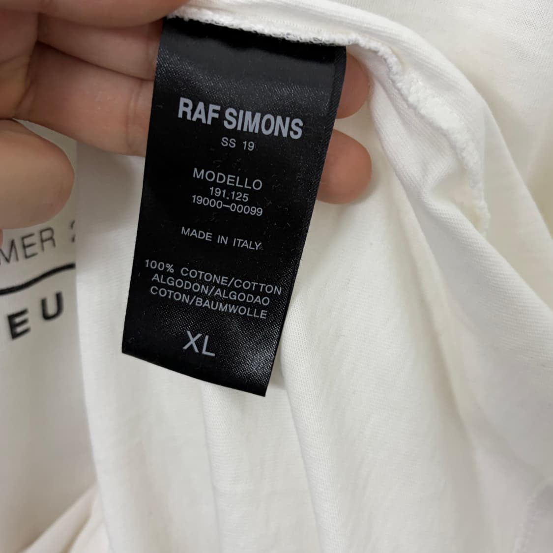 라프시몬스 월드투어 파리 반팔 티셔츠 상품이미지9