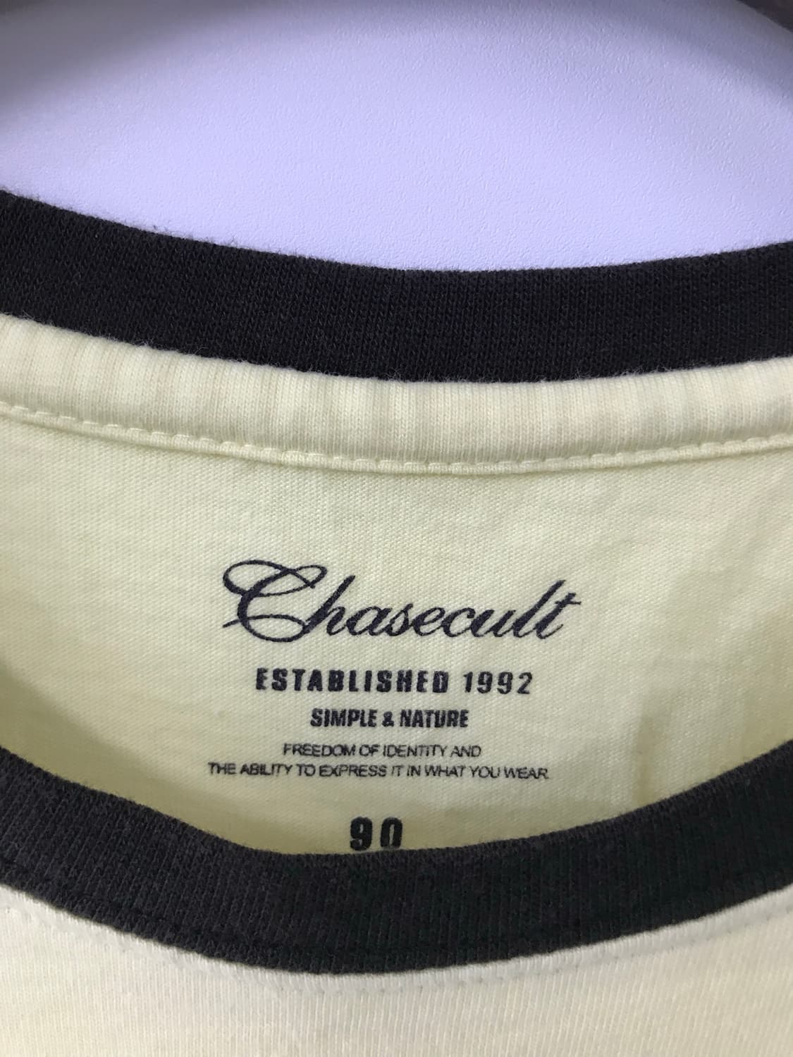 Vintage 빈티지 y2k 와투케 개나리 반팔 링거 티셔츠 상품이미지4