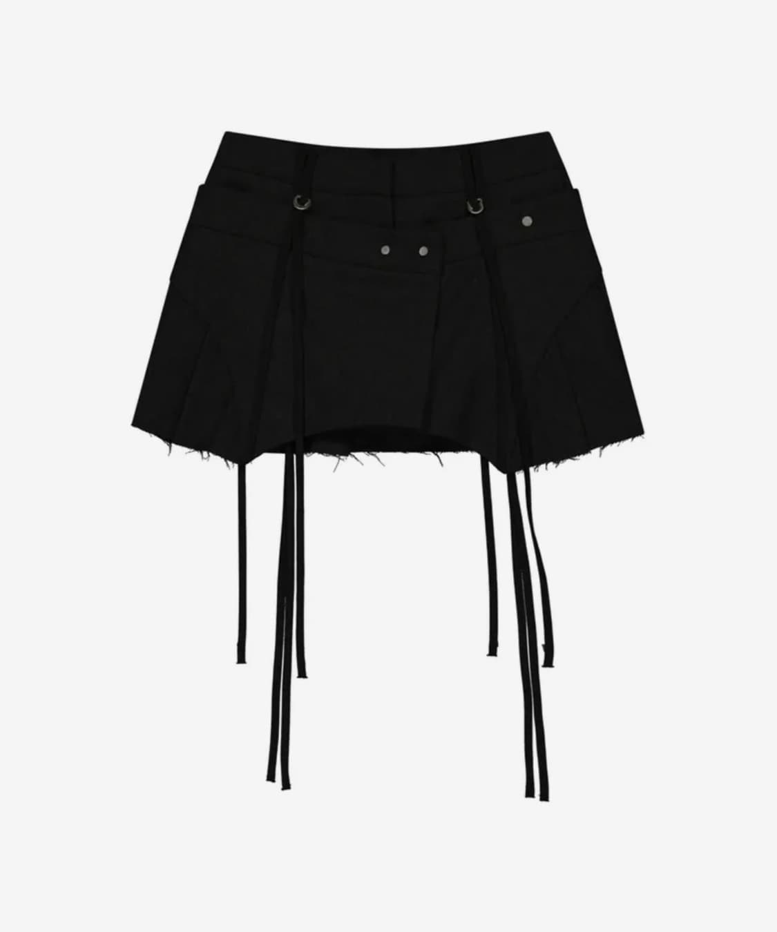 오호스 마이크로 울 쇼츠 숏 팬츠 블랙 상품이미지3