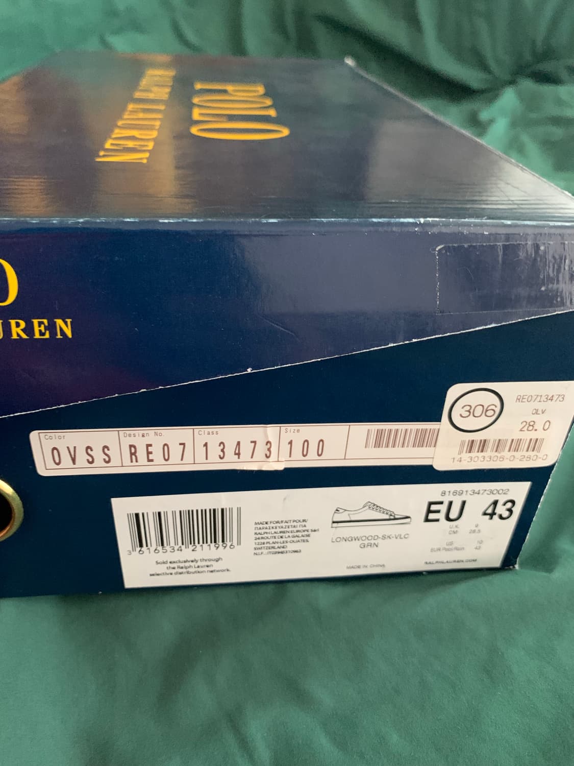 폴로 랄프로렌 스웨이드 롱우드 스니커즈  280 상품이미지8