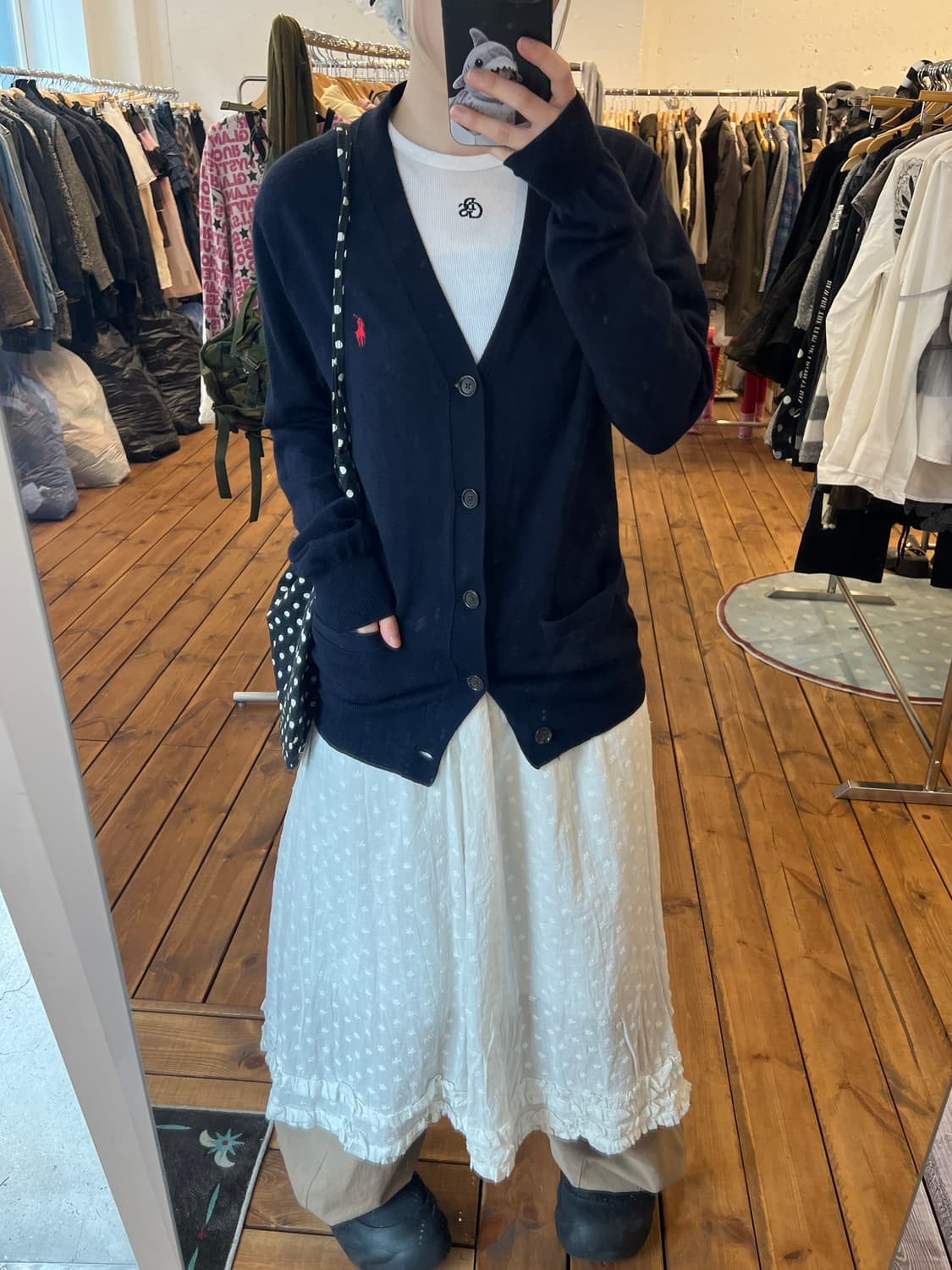 폴로 네이비 니트 가디건 상품이미지5