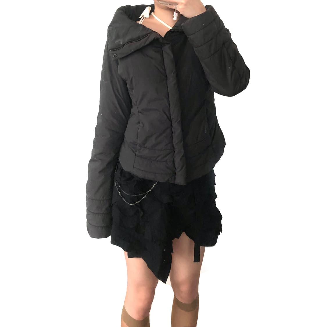 Comme des garcons 꼼데가르송 릴리 랩 스커트 상품이미지10